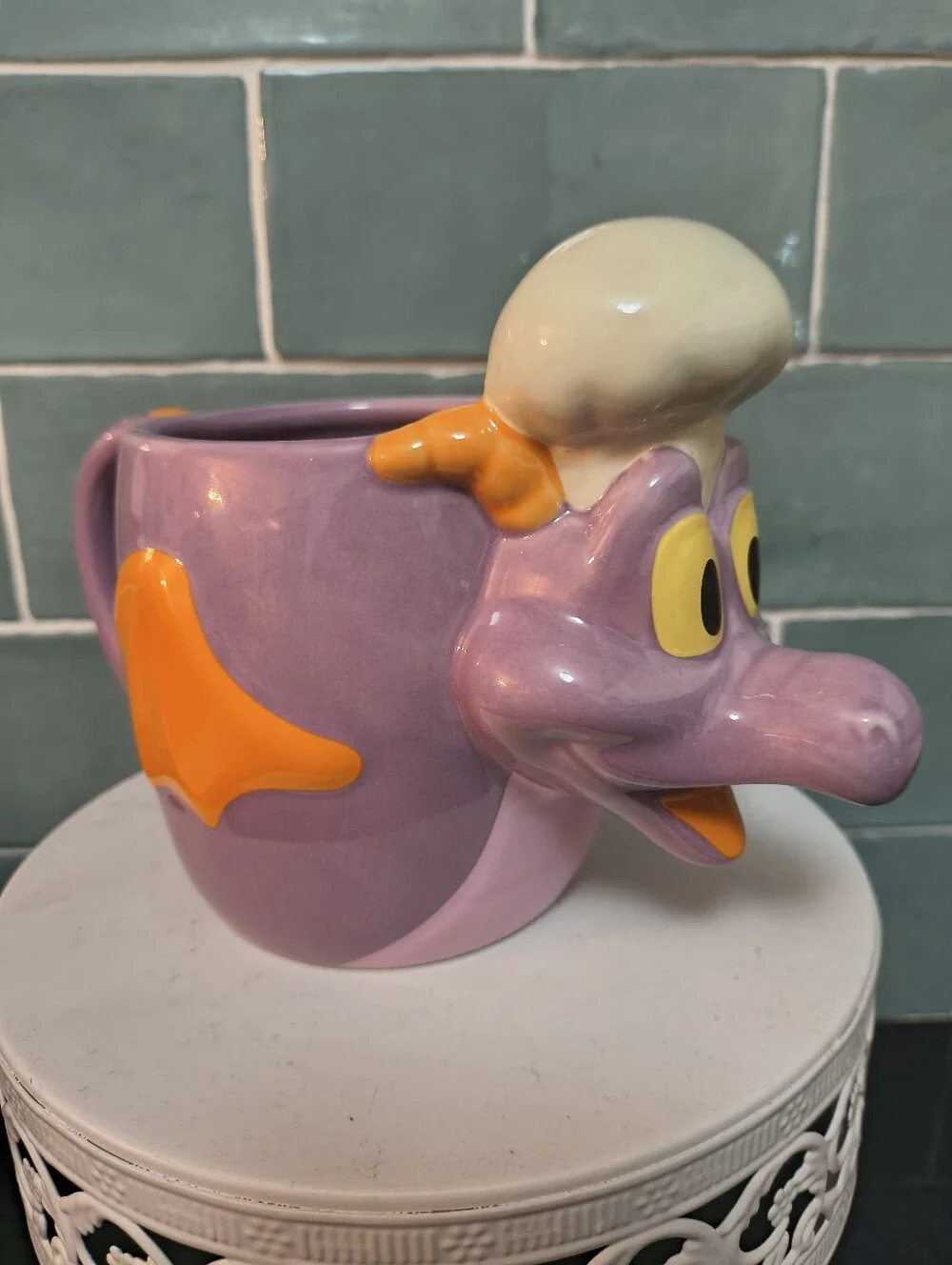 NWT Disney Parks Epcot 2025 Food And Wine Festival Figment Figural Mug